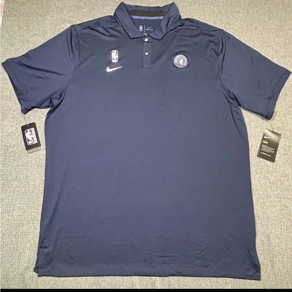 Nike NBA Minnesota Timberwolves Dri-Fit Team Polo Shirt [AV1783-419] Size:S - Picture 4 of 9